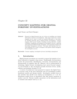 Concept Mapping for Digital Forensic