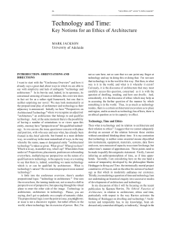 Technology and Time: