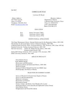 Lawrence Bryant`s CV