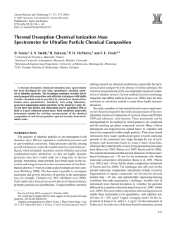 Thermal Desorption Chemical Ionization Mass Spectrometer for