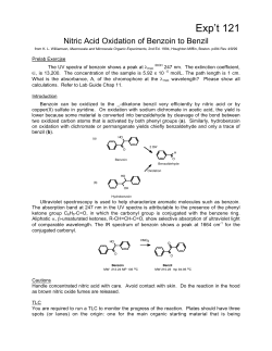 Nitric Acid Oxidation of Benzoin to Benzil