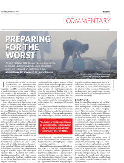 Preparing for the Worst