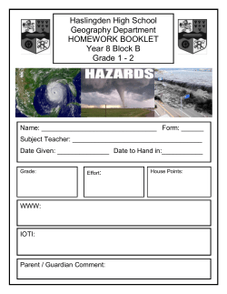 Yr8-Geog-Hazards-1-2.. - Haslingden High School