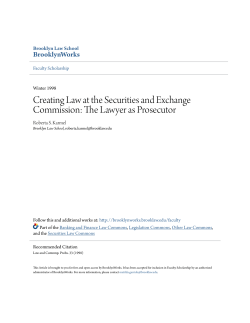 Creating Law at the Securities and Exchange