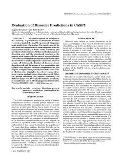 Evaluation of disorder predictions in CASP5
