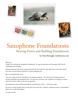 Saxophone Foundations