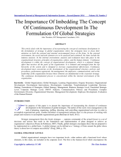 The Importance Of Imbedding The Concept Of Continuous