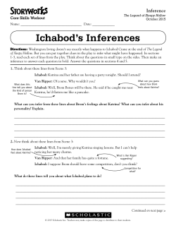 Ichabod`s Inferences