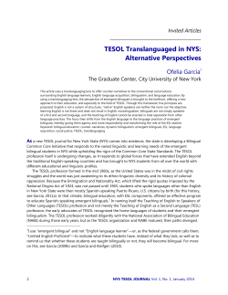 TESOL Translanguaged in NYS