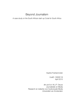 def_Sophie Frankenmolen_Thesis_Beyond Journalism - UvA-DARE