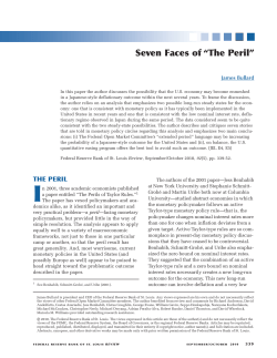 Seven Faces of &ldquo;The Peril&rdquo; - Federal Reserve Bank of St. Louis