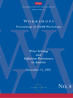 The Price-Setting Behavior of Austrian Firms: Some Survey