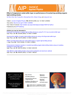 Effect of magnesium oxide buffer layer on