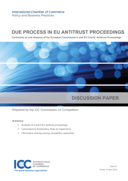 due process in eu antitrust proceedings discussion paper