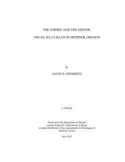 the empire and the editor: the ku klux klan in