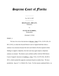 SC12-1507 Opinion - Florida Supreme Court