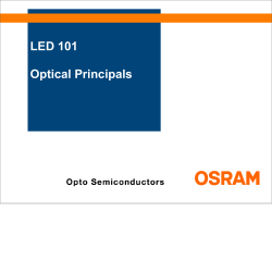 LED 101 Optical Principals
