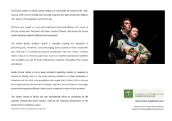 program in English- ESAD - Escuela Superior de Arte Dramático