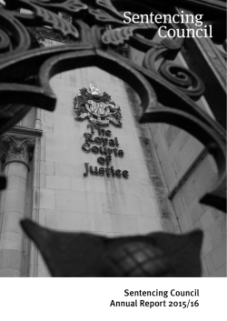 Sentencing Council Annual Report 2015/16