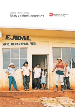 Taking a citizen`s perspective