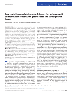 Pancreatic lipase&ndash;related protein 2 digests fats in human