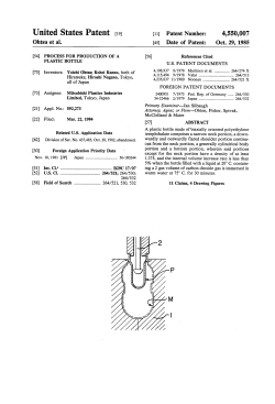 Process for production of a plastic bottle