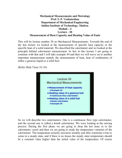 Mechanical Measurements and Metrology Prof. SP