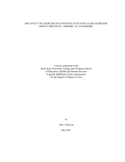 The Effect of Exercise on Cognitive Function: Aerobic vs