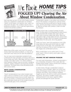 Fogged Up? Clearing the Air About Window Condensation Problems
