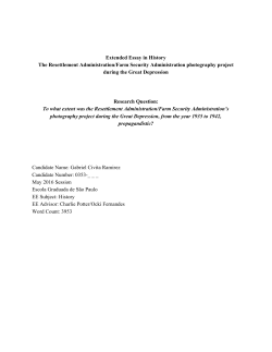 Extended Essay in History The Resettlement Administration/Farm