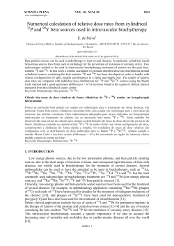Numerical calculation of relative dose rates from