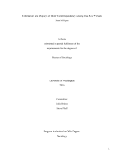 Colonialism and Displays of Third World Dependency Among Thai