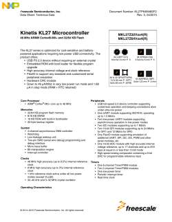 Kinetis KL27: 48MHz Cortex-M0+ 32/64KB Flash (32-64 pin)