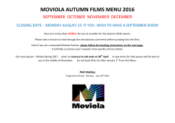 MOVIOLA AUTUMN FILMS MENU 2016