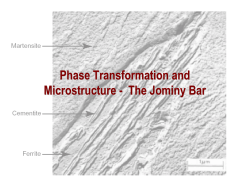 Phase Transformation and Microstructure
