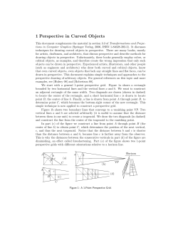 1 Perspective in Curved Objects
