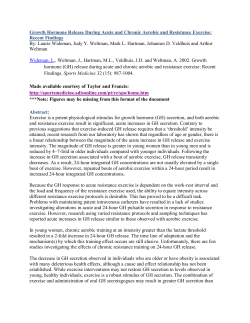 Growth Hormone Release During Acute and Chronic