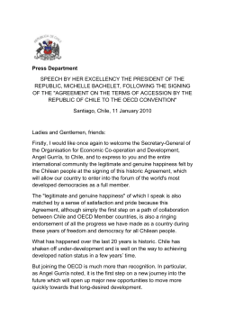 Press Department SPEECH BY HER EXCELLENCY