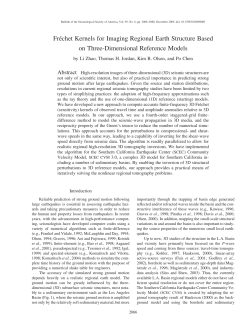 Fr&eacute;chet Kernels for Imaging Regional Earth