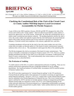 Clarifying the Constitutional Role of the Clerk