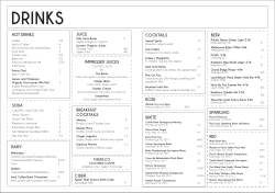 Drinks - The Parlor