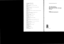 The Divided Past Rewriting Post-War German History