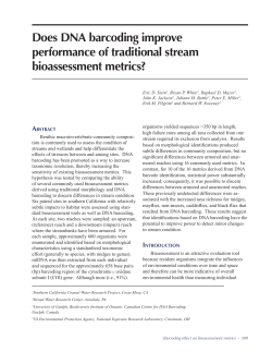 Does DNA barcoding improve performance of traditional stream