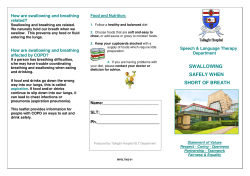 swallowing safely when short of breath