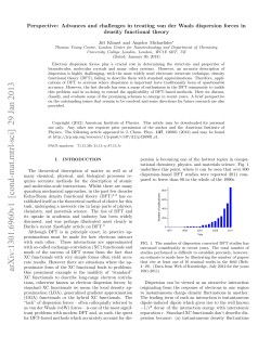 Perspective: Advances and challenges in treating van der Waals