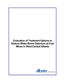 Evaluation of Treatment Options to Reduce Water