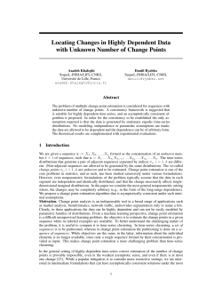 Locating Changes in Highly Dependent Data with Unknown Number