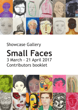 the contributing artists booklet
