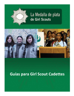 Gu&iacute;as para Girl Scout Cadettes