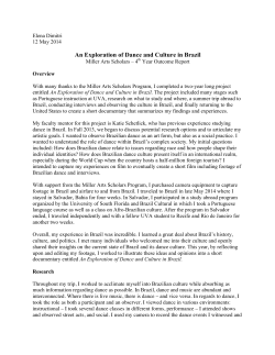 An Exploration of Dance and Culture in Brazil